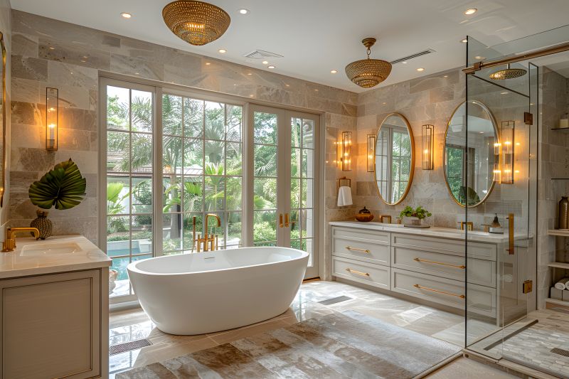 Luxury Bathtub in a Modern Setting