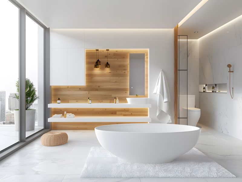 Elegant Bathtub in Bathroom